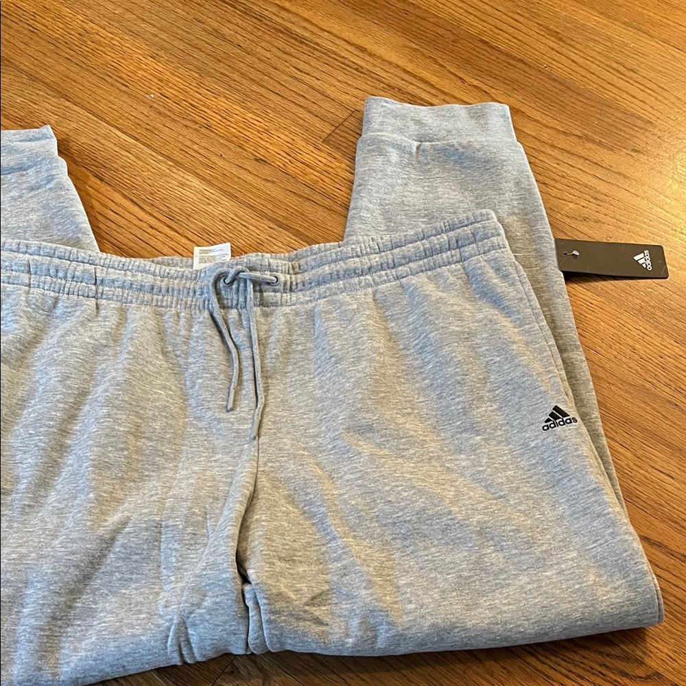 NWT. Adidas Light Gray Joggers